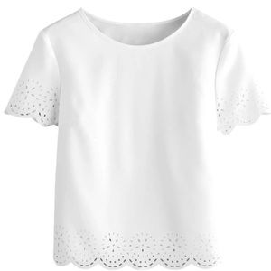 Embroidered white blouse